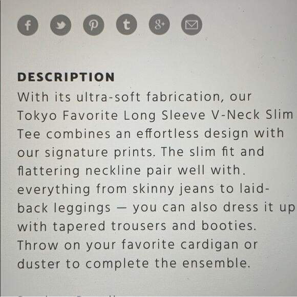 NWOT Johnny was Tokyo favorite bamboo long sleeve size S - Picture 7 of 9